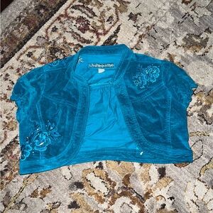 Limited Too Teal Bolero Jacket